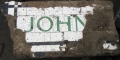 Part of the tiled frontage to John Jowett butchers. Unearthed from the Browgate Sink hole, 2017.